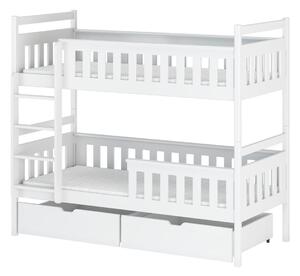 Detská posteľ so šuplíkmi ANDREA - 80x160, biela