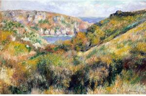 Reprodukcia obrazu Auguste Renoir - Hills around the Bay of Moulin Huet, Guernsey, 60 x 40 cm