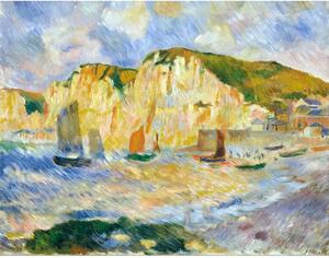 Reprodukcia obrazu Auguste Renoir - Sea and Cliffs, 90 x 70 cm