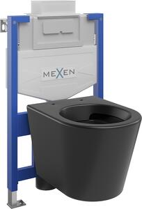 Mexen Fenix XS-U, podomietkový modul a závesné WC Rico, čierna matná, 6853372XX85