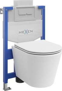 Mexen Fenix XS-U, podomietkový modul a závesné WC Rico so sedátkom s pomalým dopadom, biela matná, 68530724001