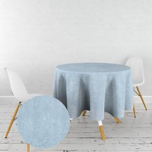 Ervi dekoračný obrus na stôl okrúhly - zamat Svetlo modrý