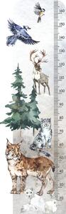 Mierka vzrastu Lesné zvieratká (50x160 cm)