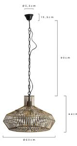 MUZZA Stropná lampa triponido Ø 60 cm medená