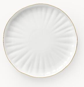 Raňajkové taniere s reliéfom z porcelánu Sali, 2 ks