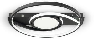 Brilagi - LED stmievateľné stropné svietidlo TWIRL LED/38W/230V čierna + diaľkový ovládač
