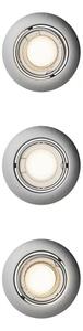Philips - SADA 3x Podhľadové svietidlo PERIDOT 1xGU10/7W/230V strieborná
