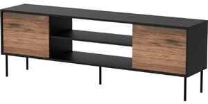 MEBLINE Komoda RTV AKAGI 180 EF čierna / orech
