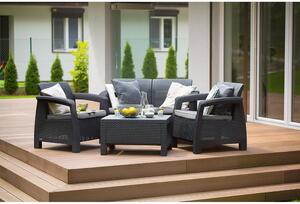Sivá záhradná lounge súprava pre 4 osoby Bahamas – Keter