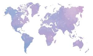Tapeta nádherná mapa sveta - 150x100