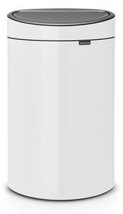 Biely dotykový oceľový odpadkový kôš 40 l Touch Bin – Brabantia