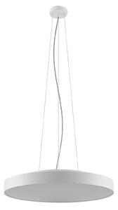 Závesné svietidlo Arcchio LED Vanida, biele, Ø 60 cm, hore/dole, Biela / opálová, Kuchyňa, Hliník, Moderný, Závesné svietidlo
