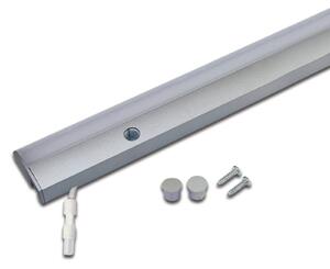 LED vstavané svietidlo ModuLite F, hliník, 60 cm, 3 000 K, hliník