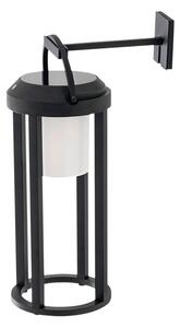 Lucande - Tilena Round Lampa so solárnym článkom Čierna