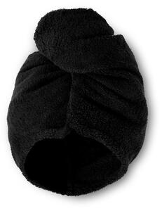 Čierne rýchloschnúce bavlnené uteráky na vlasy v súprave 2 ks 20x13 cm Quick Dry – Catherine Lansfield