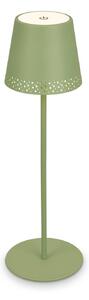 Nabíjateľná stolová lampa Kiki LED, limetkovo zelená, IP44, 3 000K