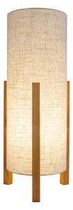Stolová lampa 3193, drevo, ľanový textil, výška 52 cm