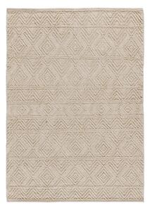 Krémový prateľný ručne tkaný koberec z recyklovanej bavlny 60x90 cm Pamuk – Universal