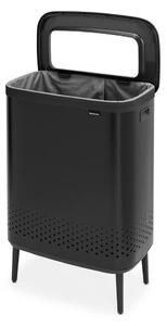 Matne čierny kovový kôš na bielizeň 90 l Bo Hi – Brabantia
