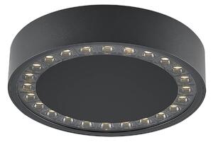 Molto Luce LED vonkajšie stropné svietidlo Nona, Ø 22,8 cm, antracitová