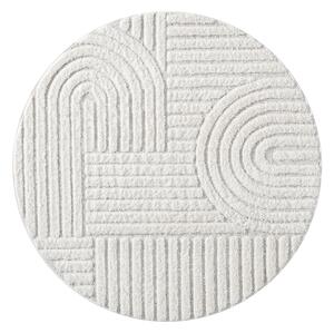 Dekorstudio Moderný okrúhly koberec FOCUS 765 krémový Priemer koberca: 120cm