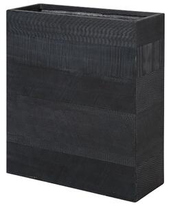 Kvetináč čierny vláknitá hlina 80 x 30 x 92 cm obdĺžnikový odolný voči poveternostným vplyvom