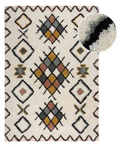 Krémový ručne tkaný vlnený koberec 120x170 cm Moroccan Midar – Flair Rugs