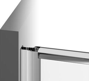 Ravak - Sprchové dvere dvojdielne Pivot PDOP2-100 - biela/biela, transparentné sklo