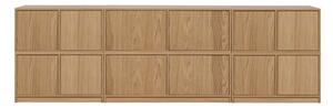 TV zostava v dekore duba v prírodnej farbe 264x88 cm Modulair – vtwonen