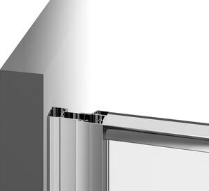 Ravak - Sprchové dvere dvojdielne Pivot PDOP2-120 - biela/biela, transparentné sklo