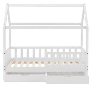 Detská posteľ Marli 80 x 160 cm s úložným priestorom - biela
