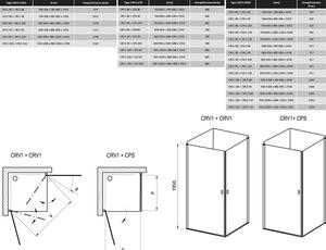 Ravak - Sprchové dvere jednodielne Chrome CRV1-90 - biela/transparentná