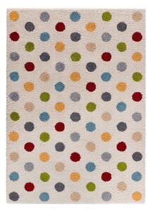 Krémovobiely koberec 57x110 cm Norge Dots – Universal