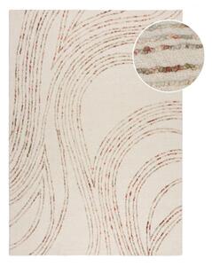 Oranžový/krémovobiely vlnený koberec 120x170 cm Abstract Swirl – Flair Rugs