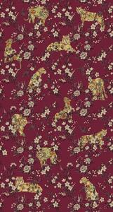 Vínová vliesová fototapeta na stenu, šelmy, kvety, 333551, Festival, Eijffinger