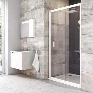 Ravak - Sprchové dvere posuvné dvojdielne Blix BLDP2-100 - biela, transparentné sklo
