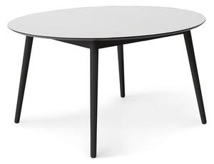 Okrúhly rozkladací jedálenský stôl s bielou doskou a prídavnou doskou ø 135 cm Meza – Hammel Furniture