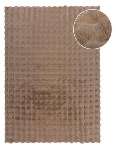 Hnedá syntetická kožušina 160x230 cm Waffle Faux Fur – Flair Rugs