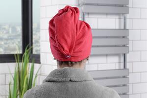 Rýchloschnúci turban na vlasy NERA červený