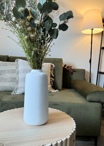 Biela keramická váza DEBBIE 28 cm