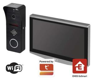 Emos H4010 GoSmart Sada domáceho videovrátnika EMOS IP700A, šedá, Wi-Fi