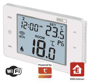 Emos P56201 GoSmart Digitálny izbový termostat, biela, Wi-Fi