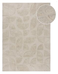 Krémový ručne tkaný bavlnený koberec 80x150 cm Ada Arch Geo – Flair Rugs