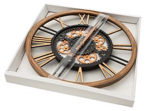 Dekorstudio Nástenné hodiny s rímskymi číslicami a ozubenými kolesami