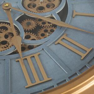 Dekorstudio Nástenné hodiny s rímskymi číslicami a pohyblivými ozubenými kolesami