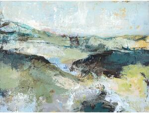 Obraz s ručne maľovanými prvkami 118x90 cm Green Mountain – Malerifabrikken