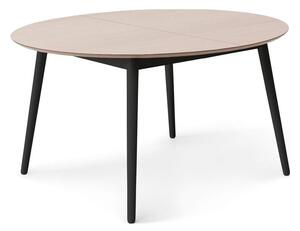 Okrúhly rozkladací jedálenský stôl s doskou v dubovom dekore a prídavnou doskou ø 135 cm Meza – Hammel Furniture