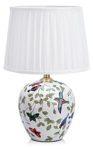 Biela stolová lampa s textilným tienidlom (výška 48 cm) Mansion – Markslöjd