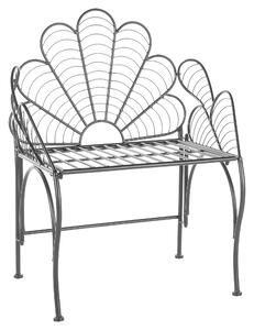 Záhradná stolička kreslo čierna kovová s opierkami vonkajšia moderný vintage retro štýl