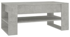 Konferenčný stolík betónový sivý 102x55x45 cm spracované drevo